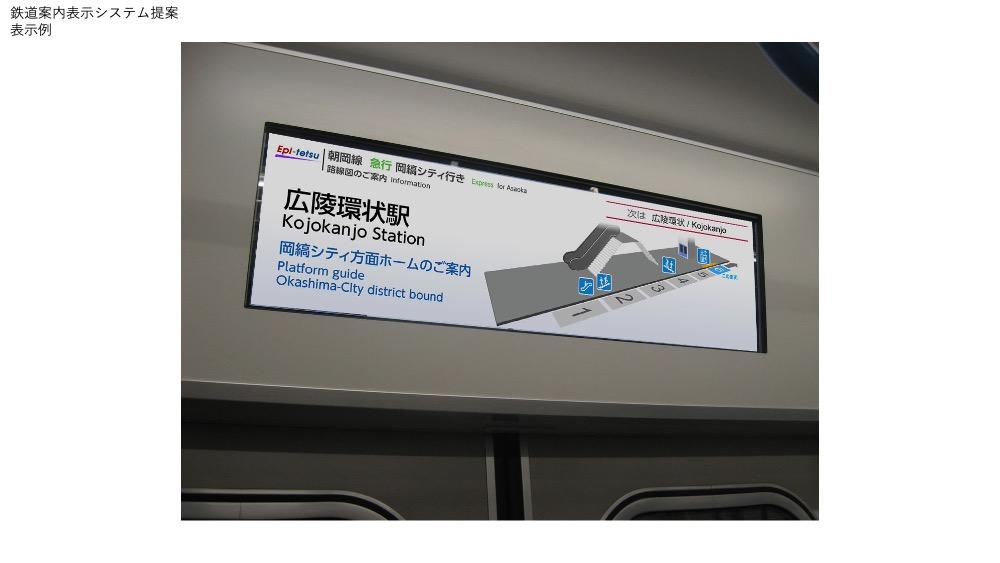 鉄道車両内案内表示システムのデザイン提案2